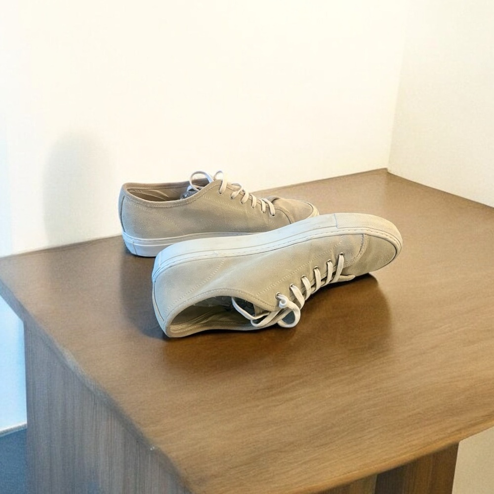Common Projects Grey/Beige Suede Low Top Shoes- US 9/ EU 39